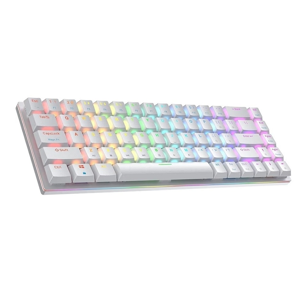 Ranked G65 Guardian 65% White | Full Aluminum Frame | Ultra Slim | Blue Switches